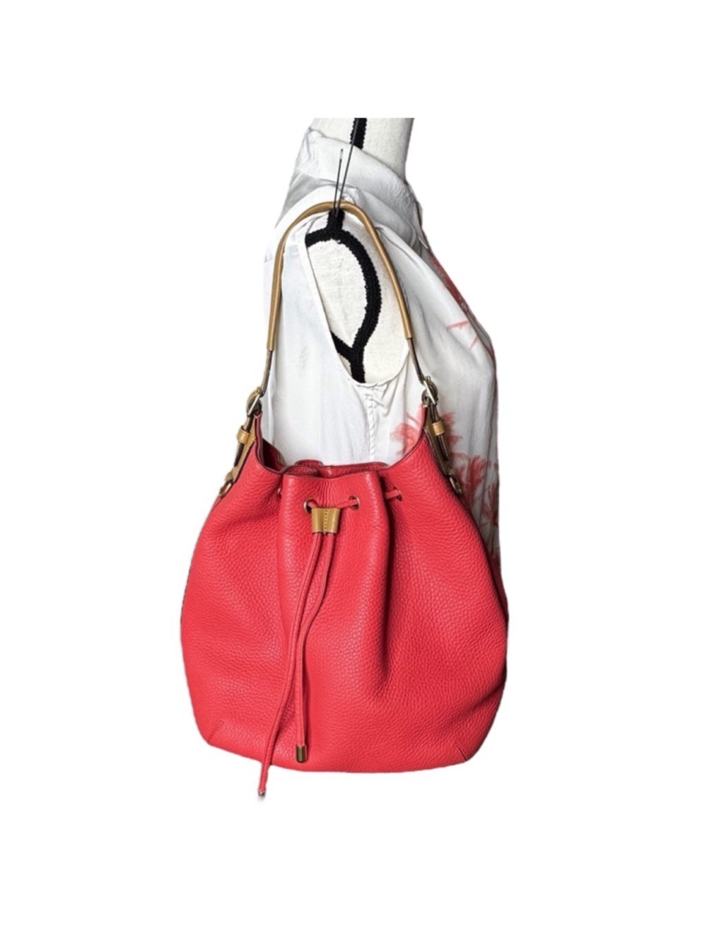 Coach Legacy Drawstring Bucket Bag Vintage 2013 Large - Persimmon - Picture 4 of 11